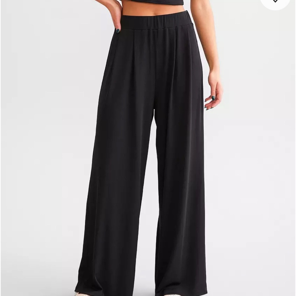 Buckle willow & root wide leg pants large